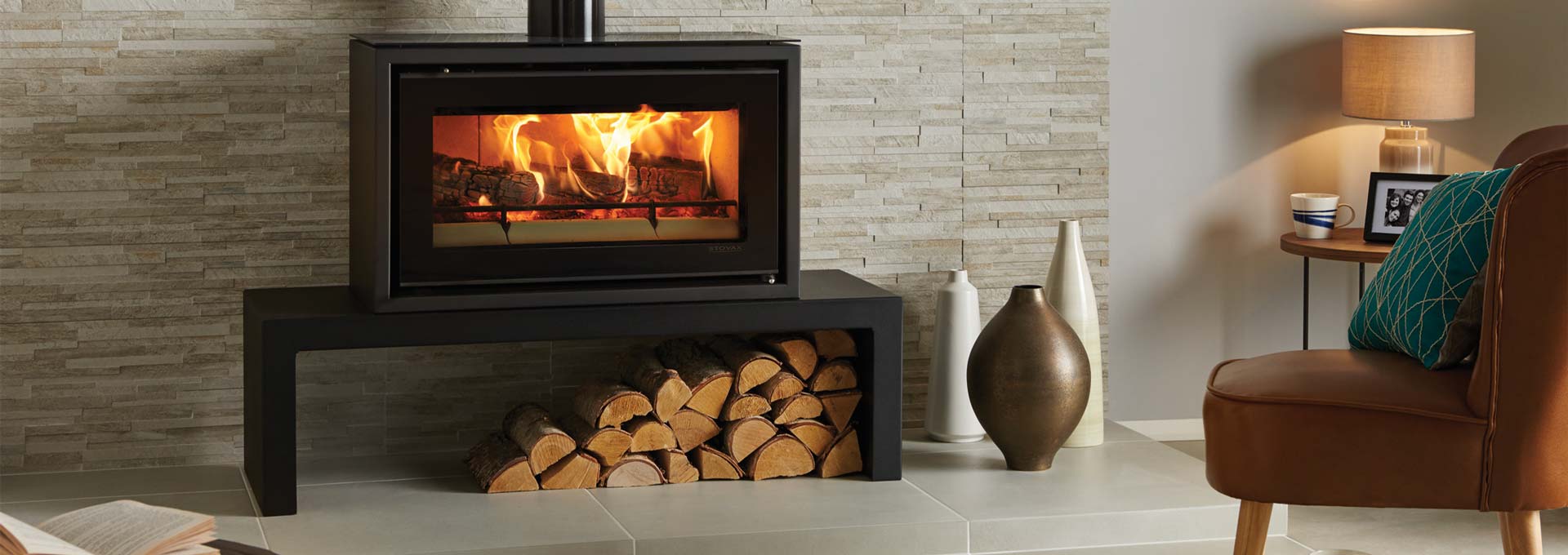 Modern Wood Freestanding Stovax Studio Stv1f Regency Fireplace