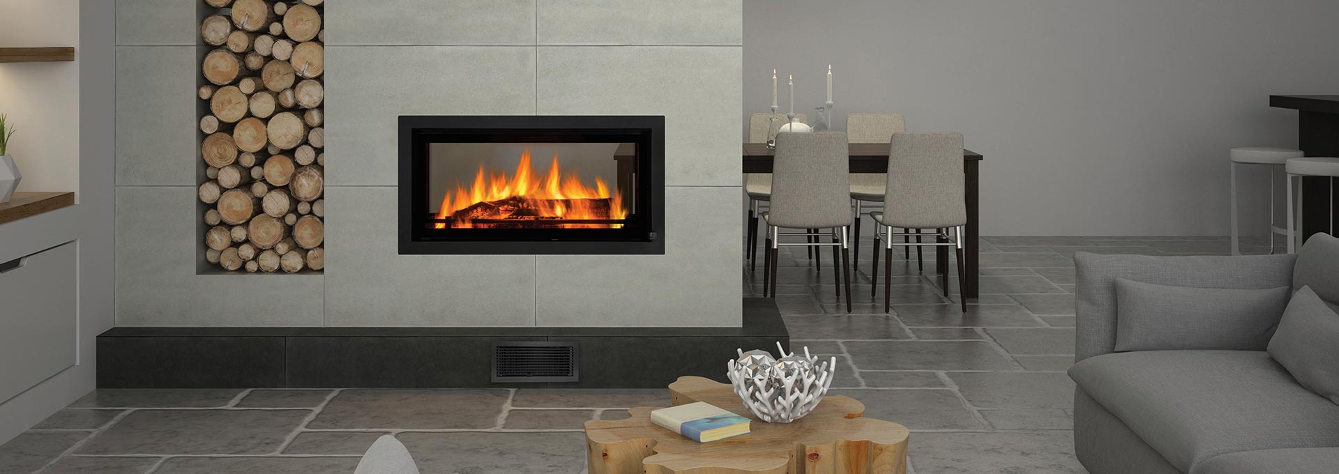 See Through Wood Fireplace Mansfield Regency Fireplace Products