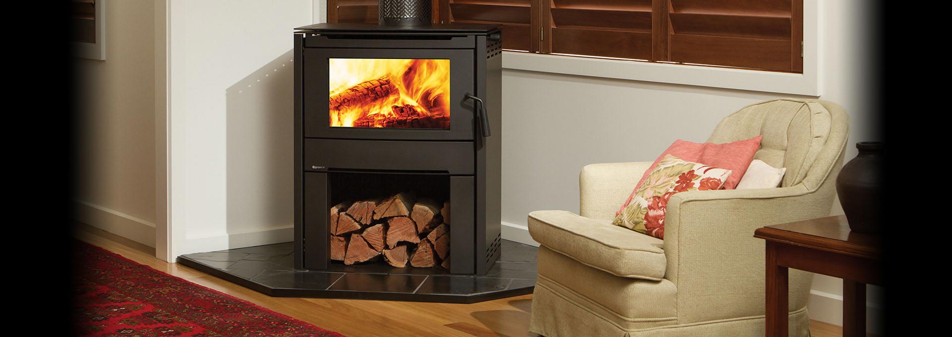 Modern Wood Freestanding Alterra Regency Fireplace Products